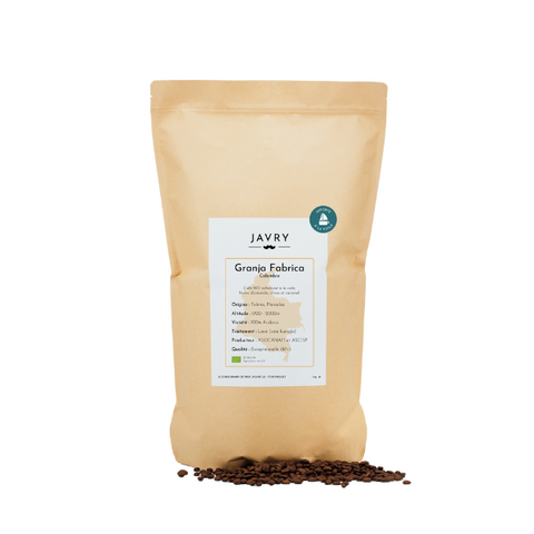 Granja Fabrica BIO (café importé à la voile) - 3 Kg - Grains