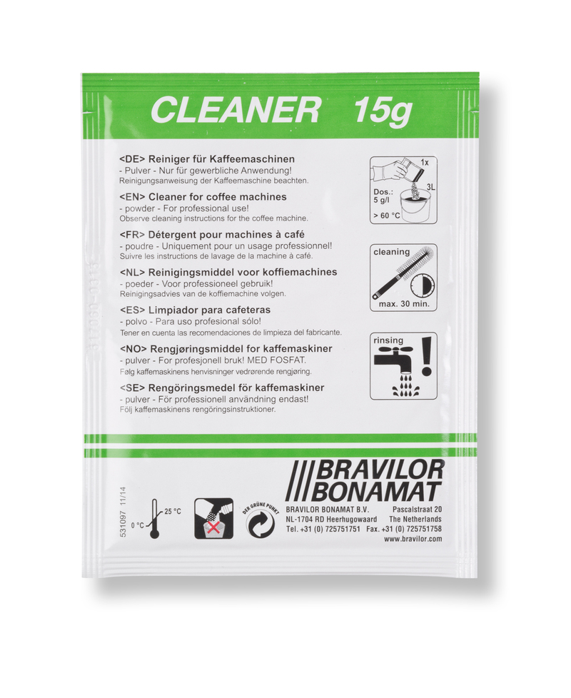 Bravilor Cleaner detergent bags - 15 pieces 2