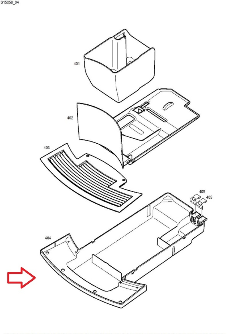 Bekerhouder voor Jura E6, E8, S8 G2 2