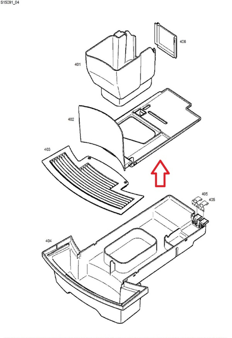 Grounds Container Tray for Jura : WE-line  2