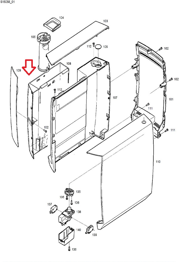 Water Tank for Jura : E-line