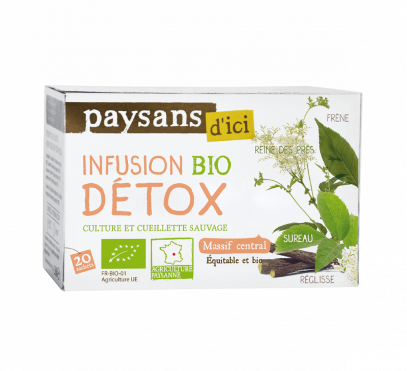 Organische detox -infusie - boeren hier - 20 zakjes 1