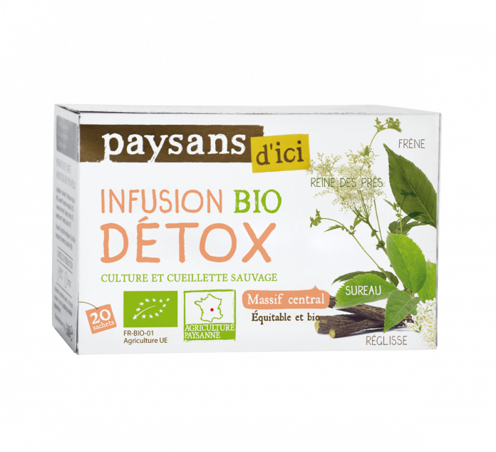 Organische detox -infusie - boeren hier - 20 zakjes