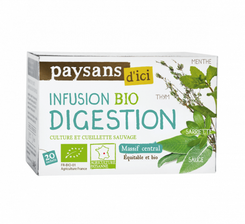 Infusion Digestion Bio | 20 Sachets | Paysans d’ici