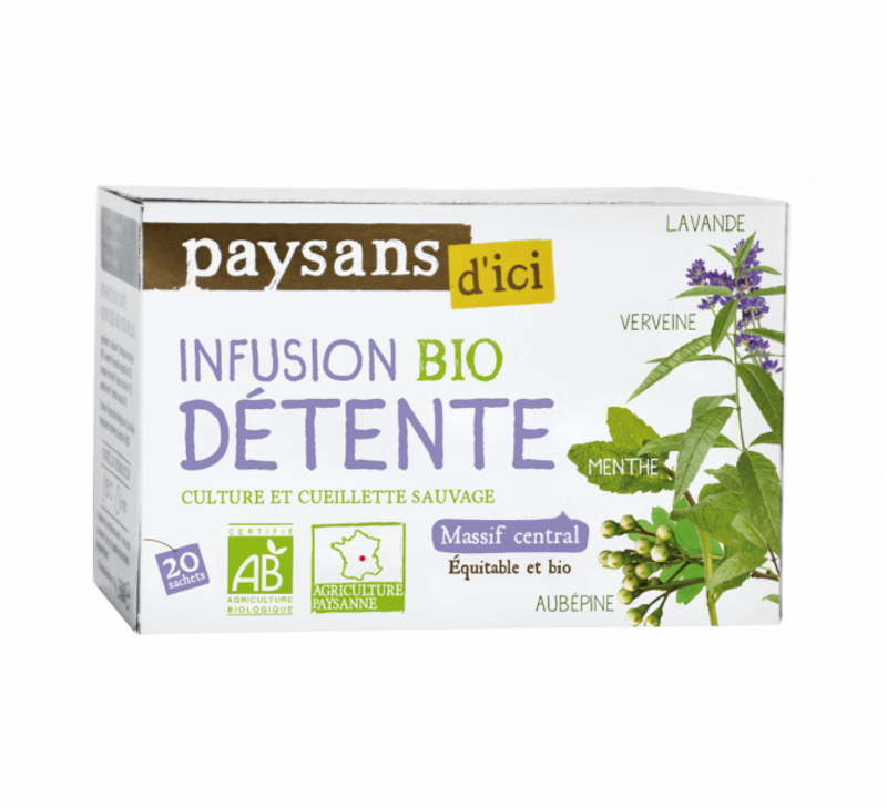 Infusion Détente BIO - 20 theezakjes  1