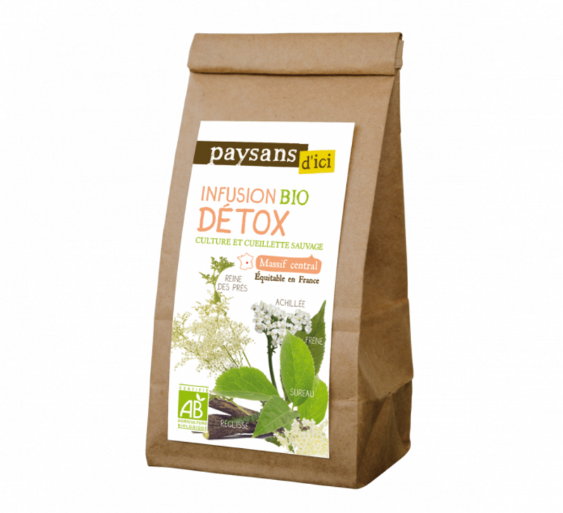 Organic detox infusion - Paysans d'Ici - in bulk - 40g 1