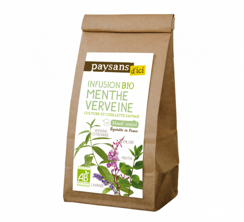 Infusion Menthe / Verveine BIO en Vrac - 30g