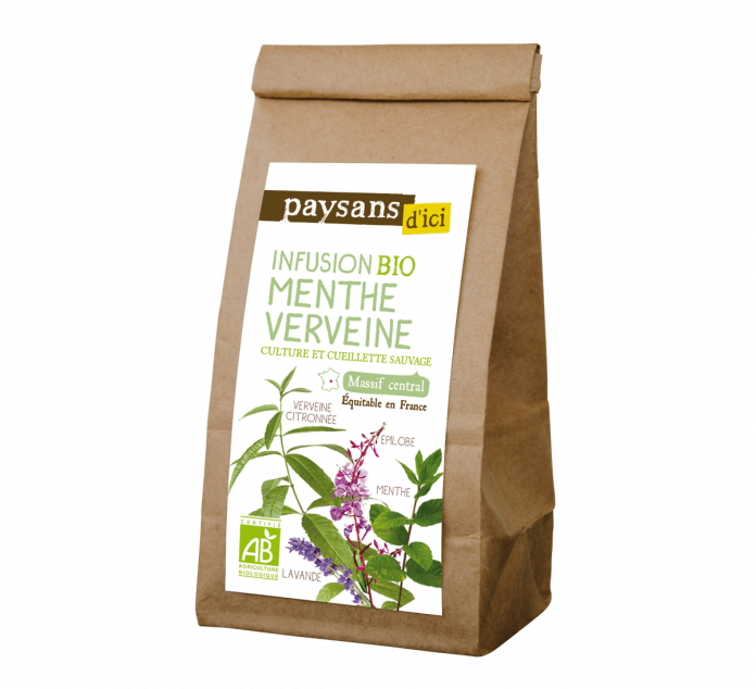 Infusion Menthe Verveine BIO vrac - 30g 
