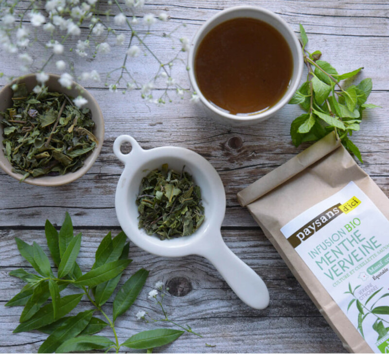 Infusion Menthe Verveine BIO vrac - 30g  2