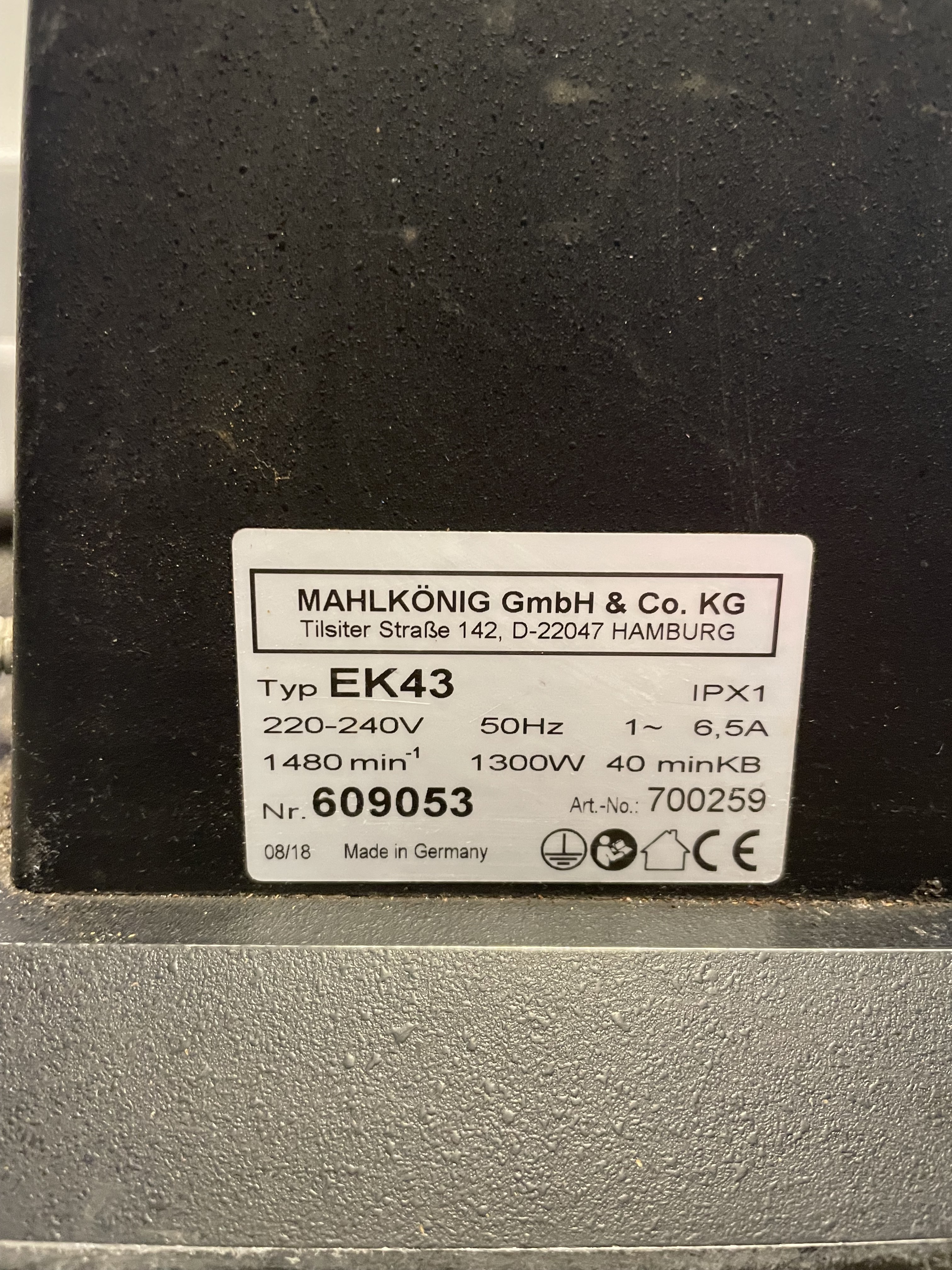 Moulin Mahlkonig EK43 d'occasion