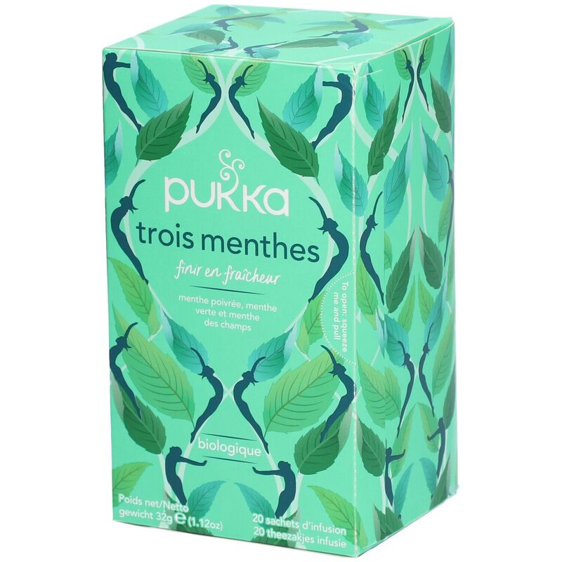 Infusie Drie Munt BIO - Pukka - 20 zakjes 1