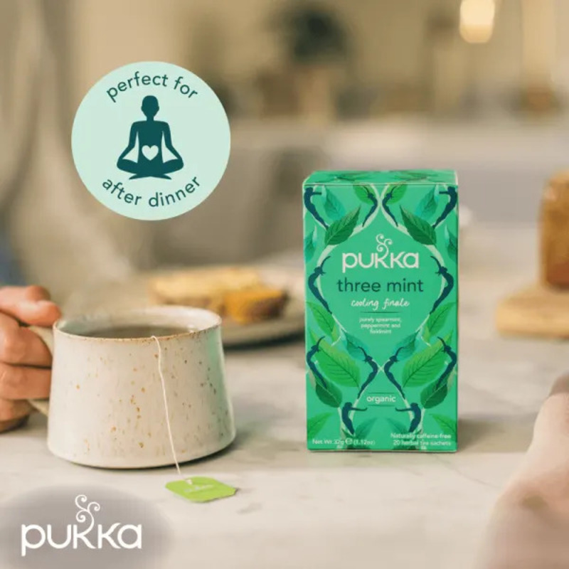 Infusie Drie Munt BIO - Pukka - 20 zakjes 2
