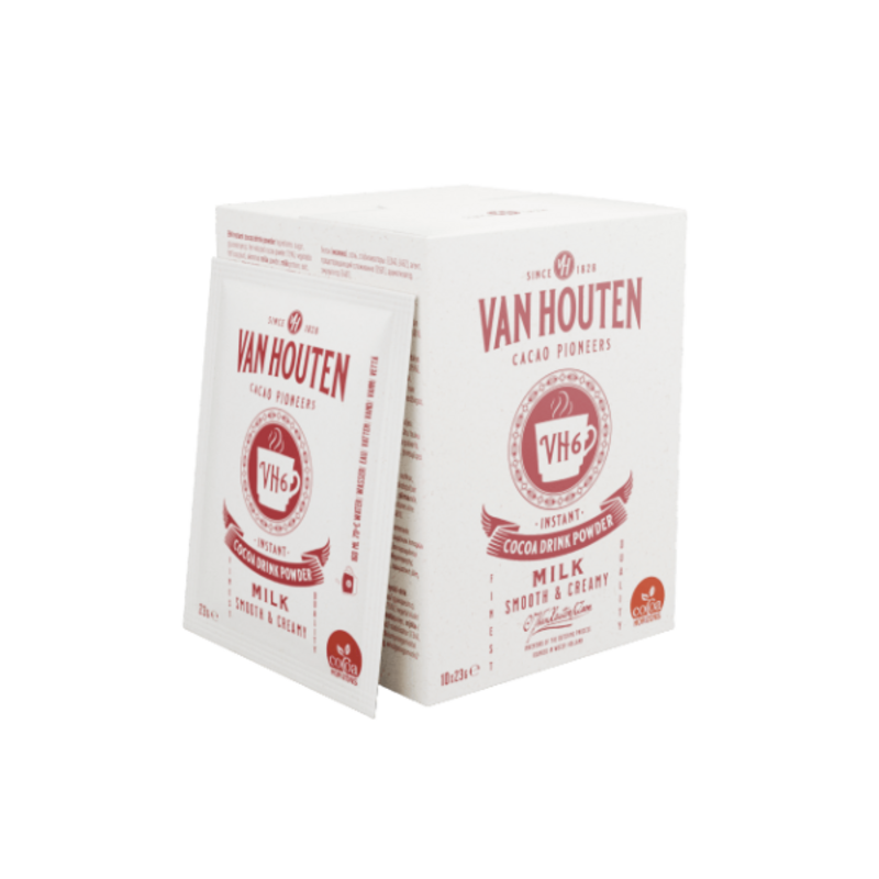 Van Houten instant hot chocolate - 10 individual 23gr sachets 1