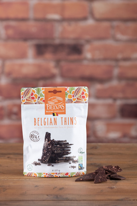 Fines brisures Belvas - chocolat BIO 85%