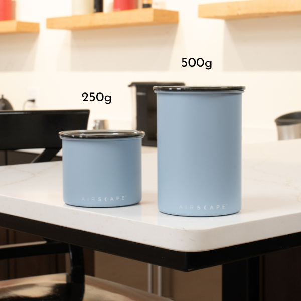 Airscape - Hermetic Metal Coffee Canister, Bluish Grey, 500 g