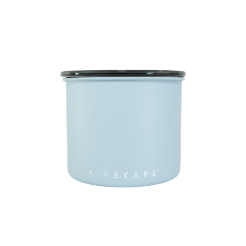 Airscape métal gris bleuté 250 g | boîte à café hermétique