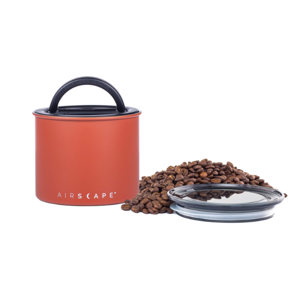 Airscape - Boîte à café hermétique métal terracotta 250 g