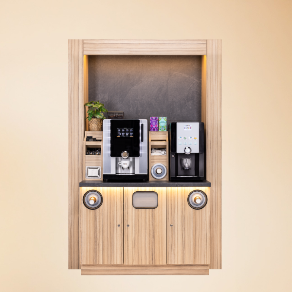Meuble Coffee Corner avec portique - Large