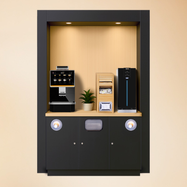 Meuble Coffee Corner avec portique - Large