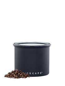 Airscape ceramic jar with air extractor - 250gr - black - bamboo lid