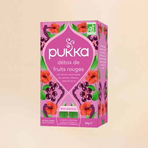 Organic red fruits detox tea - Pukka - 20 teabags