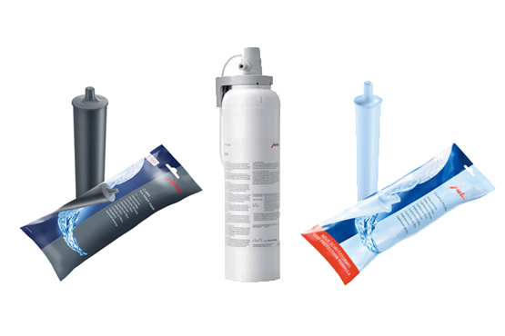 Water filters for professional machines